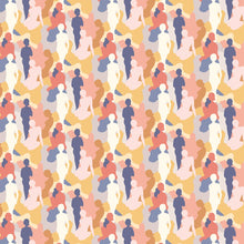 ABS50110W Silhouette Amber & Lapis Wallpaper by Ohpopsi