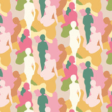 ABS50111W Silhouette Emerald & Peach Wallpaper by Ohpopsi