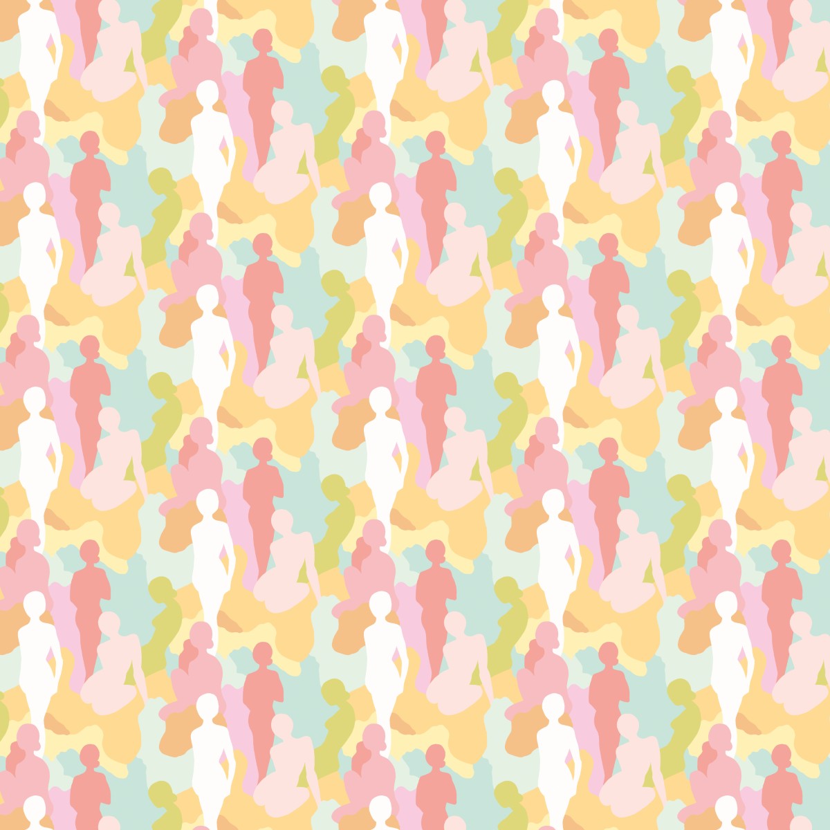 ABS50112W Silhouette Citrus Punch Wallpaper by Ohpopsi