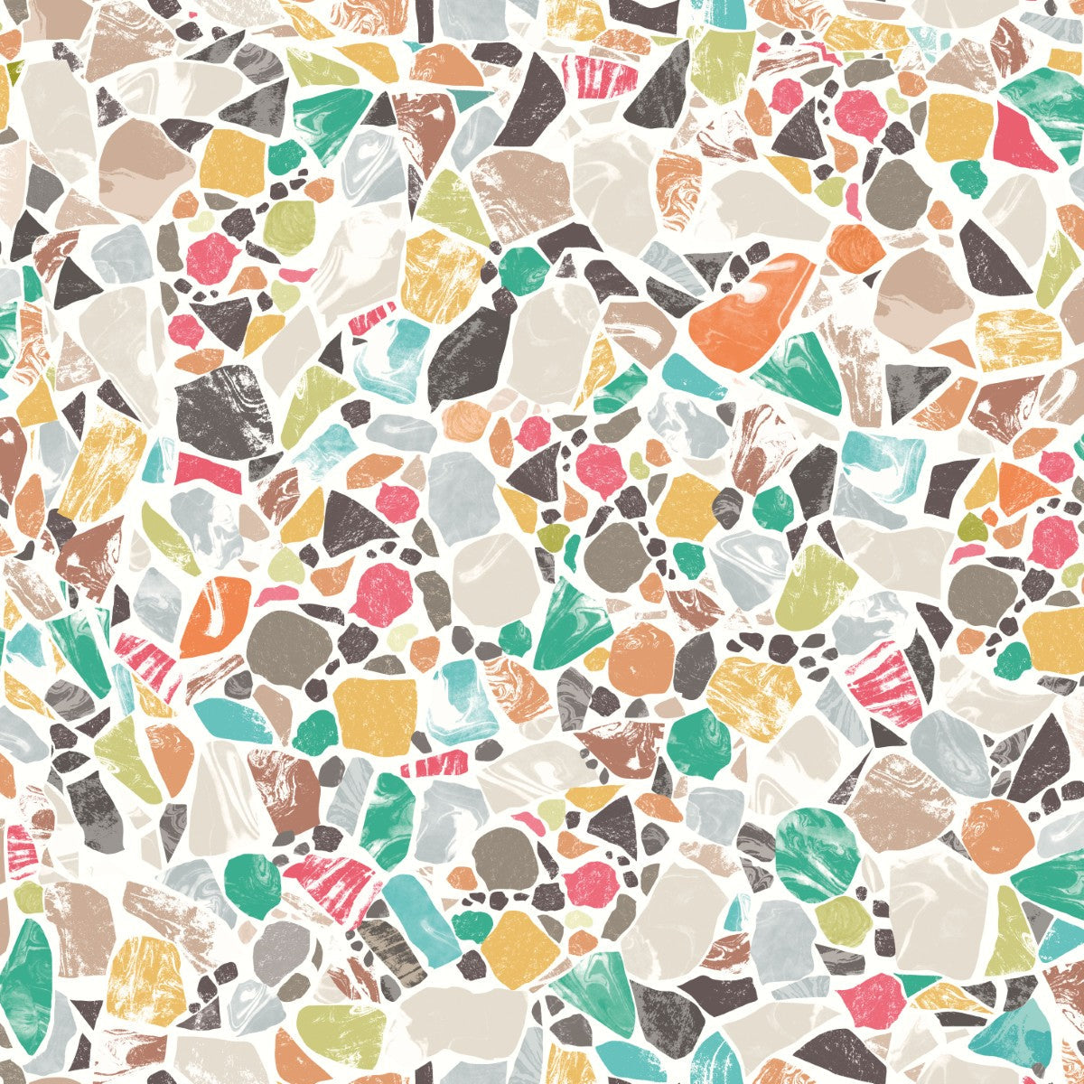 ABS50118W Fragments Tiger & Jade Wallpaper by Ohpopsi