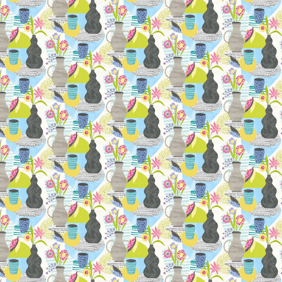 ABS50120W Pablo Chartreuse & Fog Wallpaper by Ohpopsi