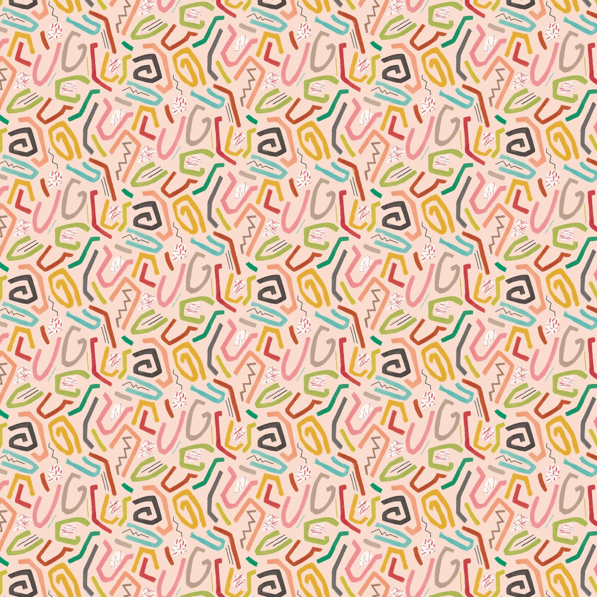 ABS50125W Squiggle Coral Twist Wallpaper by Ohpopsi