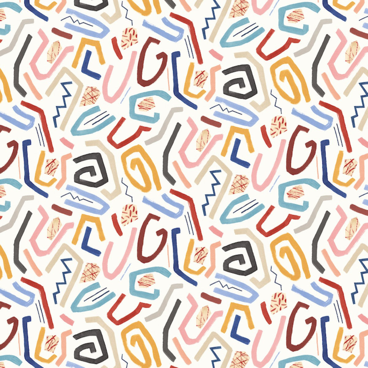ABS50126W Squiggle Lapis & Honey Wallpaper by Ohpopsi