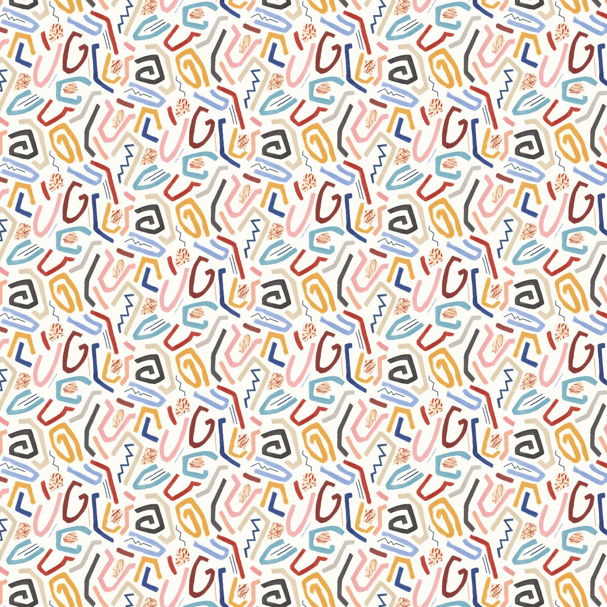 ABS50126W Squiggle Lapis & Honey Wallpaper by Ohpopsi