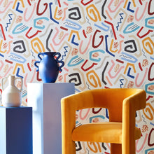 ABS50126W Squiggle Lapis & Honey Wallpaper by Ohpopsi