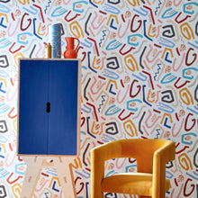 ABS50126W Squiggle Lapis & Honey Wallpaper by Ohpopsi