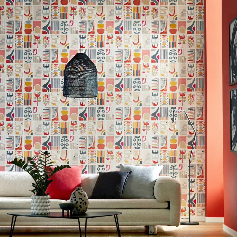 ABS50129W Snip Snip Tulip & Smoke Wallpaper by Ohpopsi
