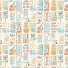 ABS50131W Snip Snip Sepia & Sage Wallpaper by Ohpopsi