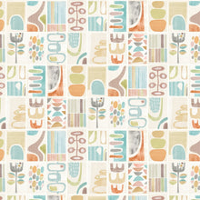 ABS50131W Snip Snip Sepia & Sage Wallpaper by Ohpopsi