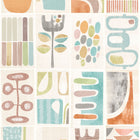 ABS50131W Snip Snip Sepia & Sage Wallpaper by Ohpopsi