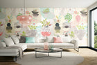 ABS50133M Abstract Fusion Toasted Almond Mural by Ohpopsi