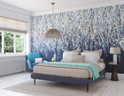 IKA50137M Cascading Willow Midnight Mural by Ohpopsi