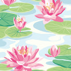 IKA50101W Waterlily Sky & Rose Wallpaper by Ohpopsi