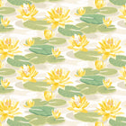 IKA50106W Waterlily Linen & Amber Wallpaper by Ohpopsi