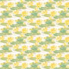 IKA50106W Waterlily Linen & Amber Wallpaper by Ohpopsi