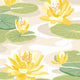 Waterlily Linen & Amber Ichika Wallpaper by Ohpopsi