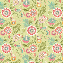 IKA50108W Ichika Trail Coral & Apple Wallpaper by Ohpopsi