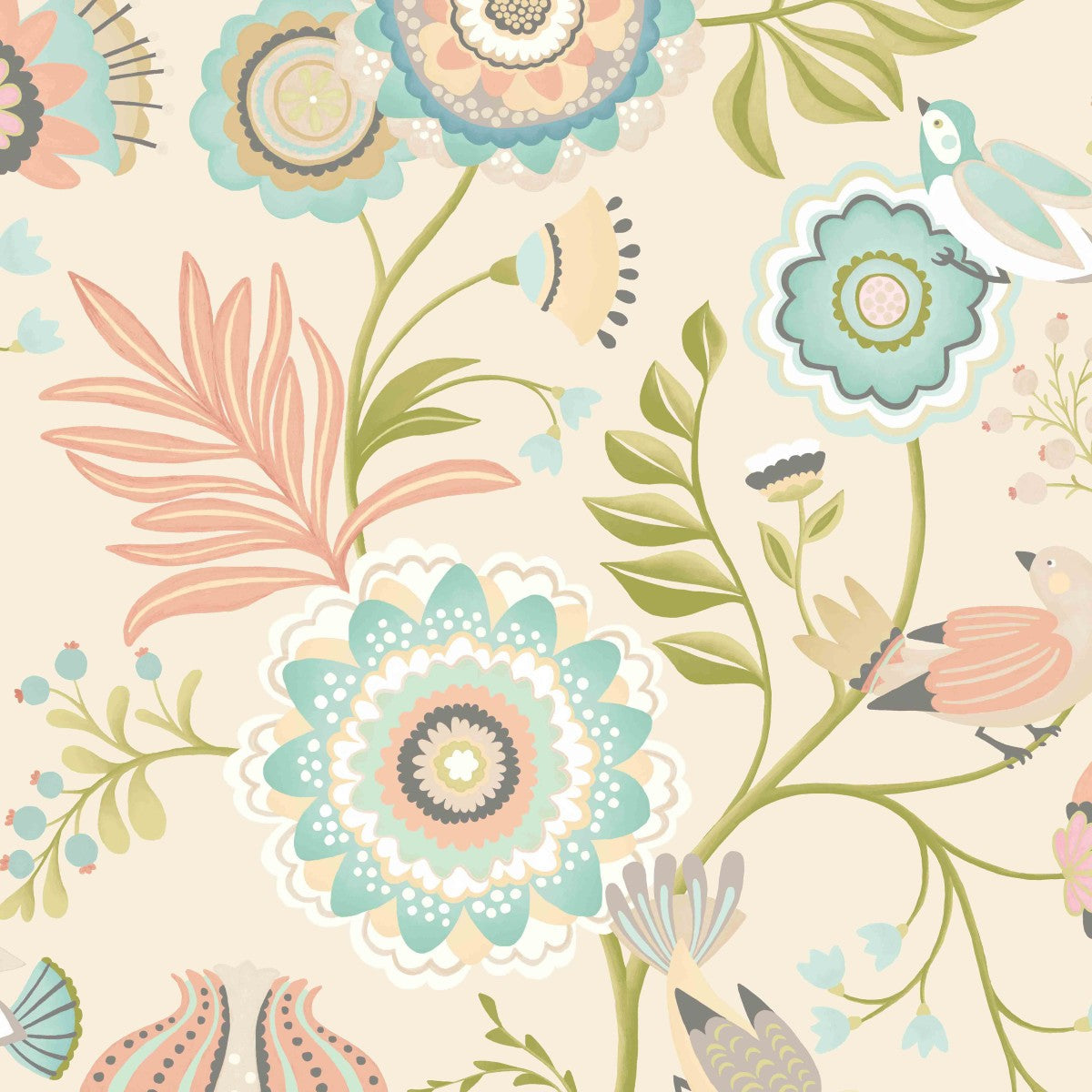 IKA50109W Ichika Trail Soft Pastel Wallpaper by Ohpopsi