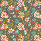 IKA50110W Ichika Trail Charcoal & Teal Wallpaper by Ohpopsi