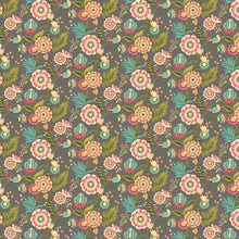 IKA50110W Ichika Trail Charcoal & Teal Wallpaper by Ohpopsi