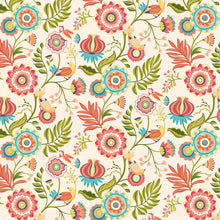 IKA50113W Ichika Trail Coral & Linen Wallpaper by Ohpopsi