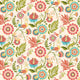 Ichika Trail Coral & Linen Ichika Wallpaper by Ohpopsi