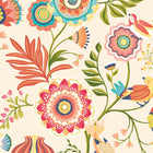 IKA50113W Ichika Trail Coral & Linen Wallpaper by Ohpopsi