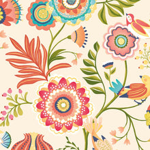 IKA50113W Ichika Trail Coral & Linen Wallpaper by Ohpopsi