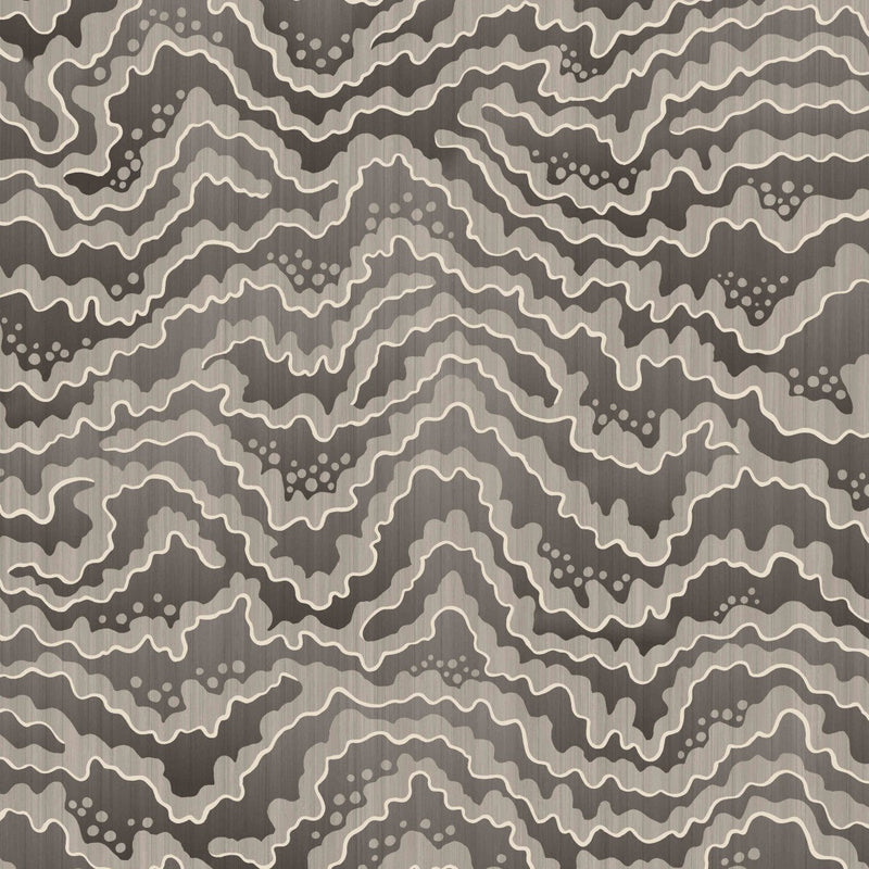 IKA50115W Contour Charcoal Wallpaper by Ohpopsi