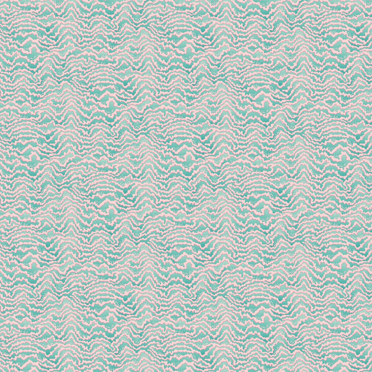 IKA50118W Contour Bubblegum & Mint Wallpaper by Ohpopsi