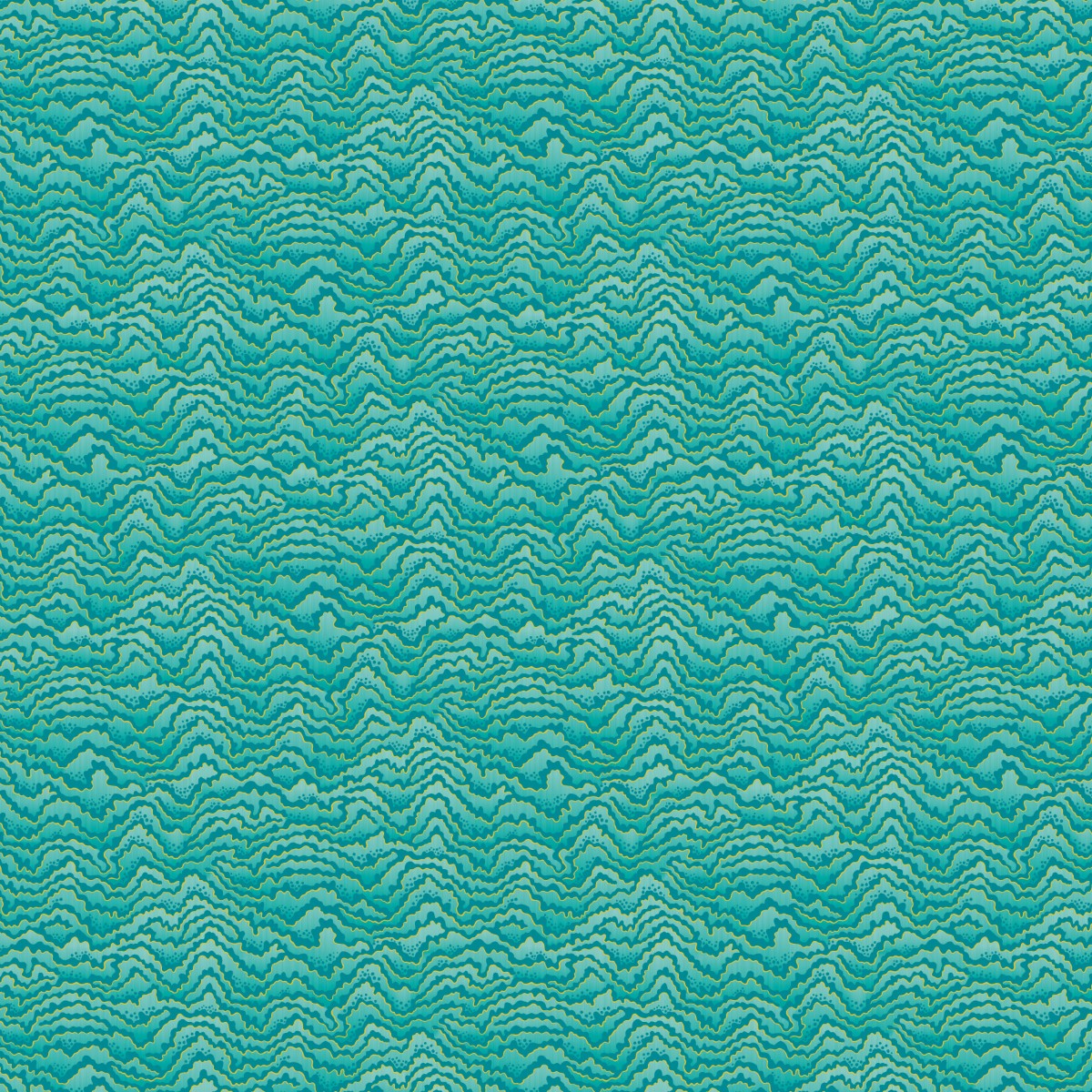 IKA50119W Contour Turquoise & Lemon Wallpaper by Ohpopsi