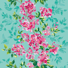 IKA50123W Sakura Peony & Jade Wallpaper by Ohpopsi