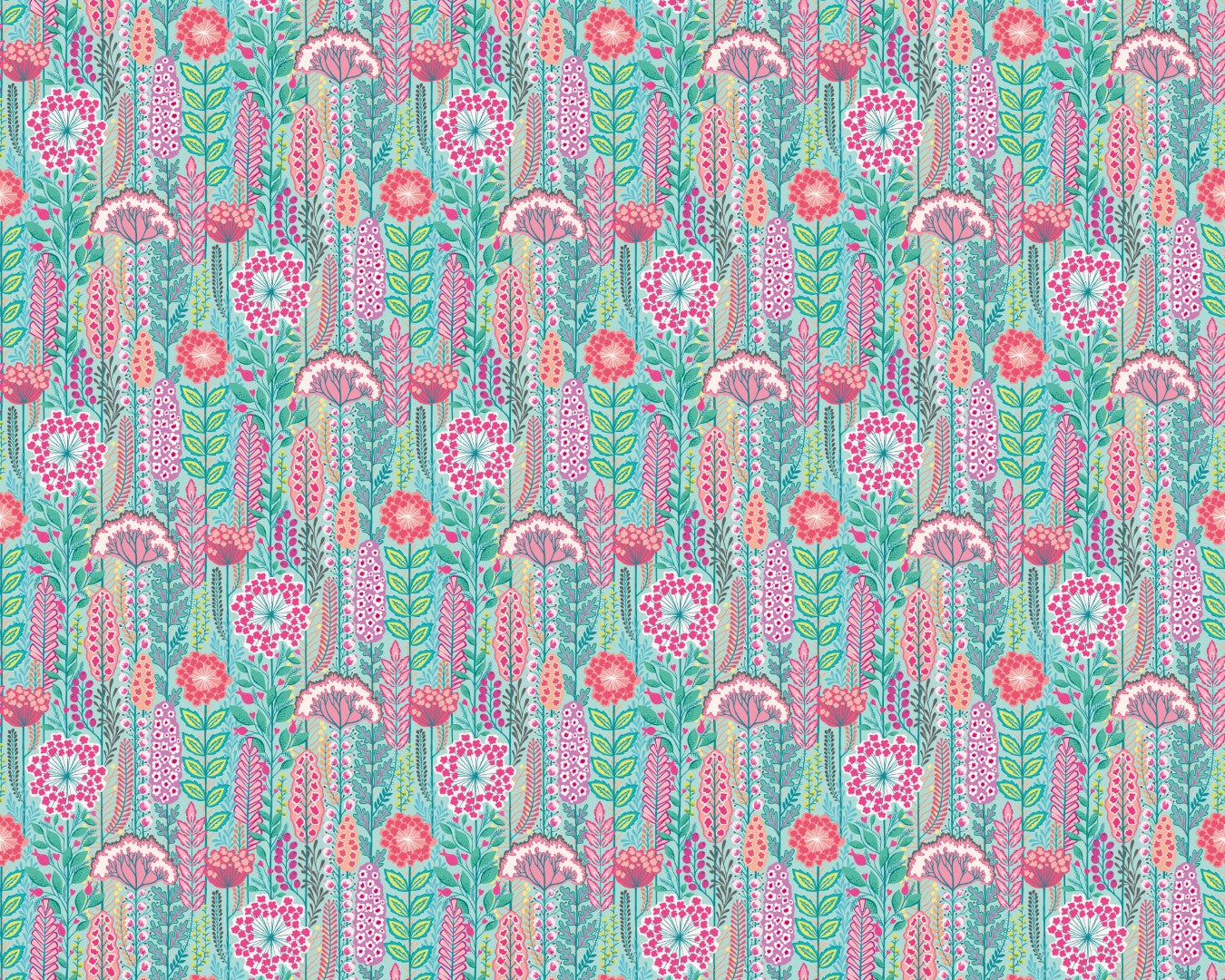 IKA50129W Seedheads Raspberry Sky Wallpaper by Ohpopsi