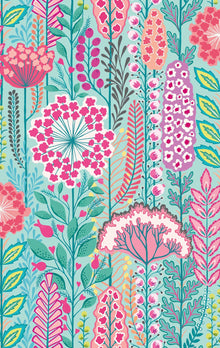 IKA50129W Seedheads Raspberry Sky Wallpaper by Ohpopsi