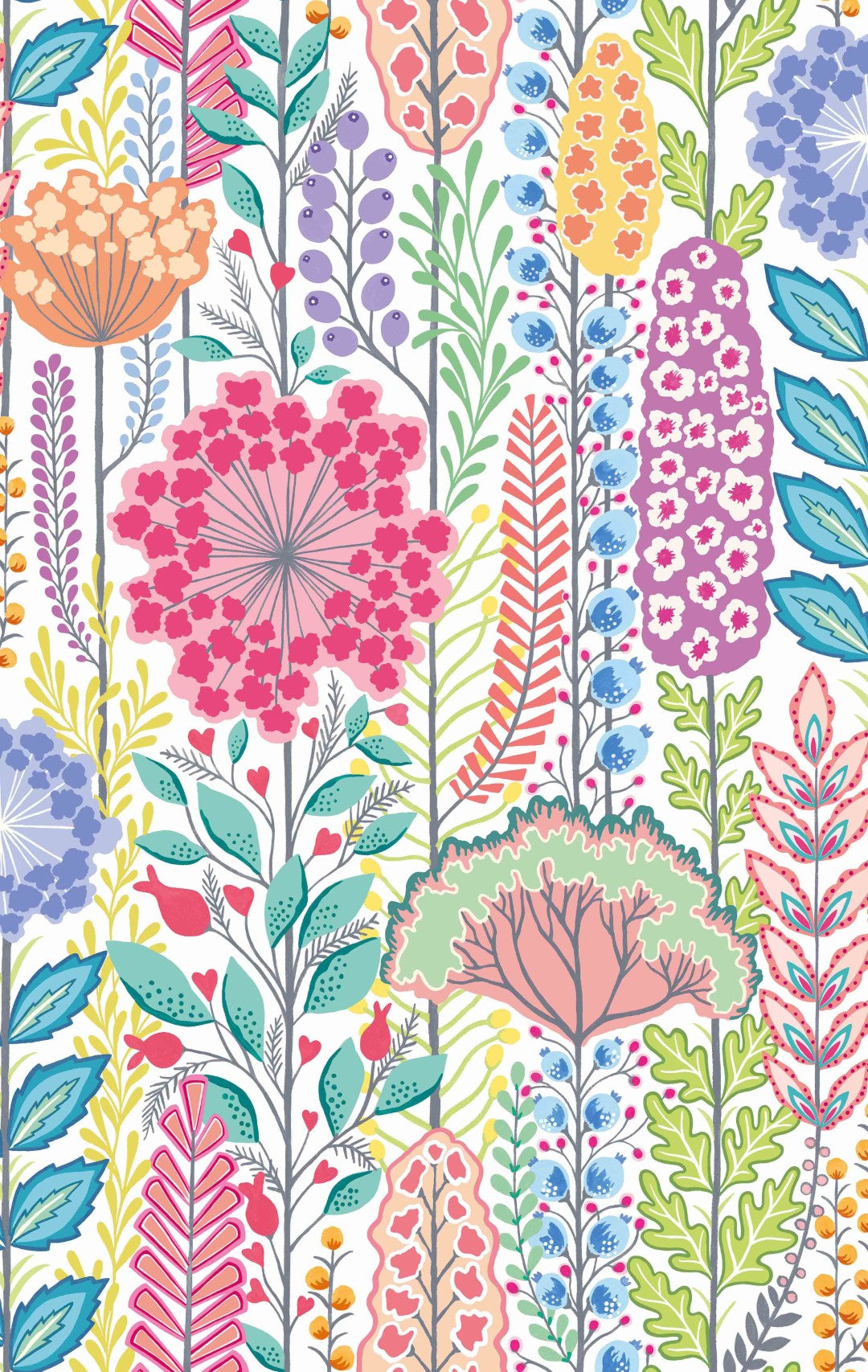 IKA50130W Seedheads Garden Riot Wallpaper by Ohpopsi