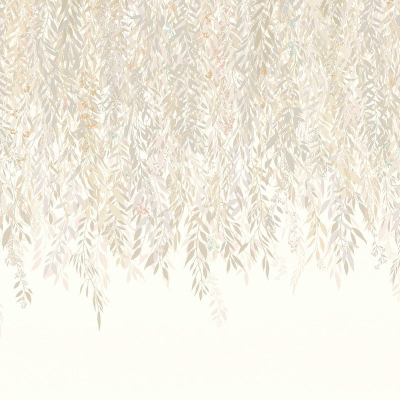 IKA50135M Cascading Willow Parchment Mural by Ohpopsi