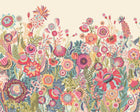 IKA50139M Bloom Rhubarb & Cream Mural by Ohpopsi