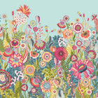 IKA50141M Bloom Duck Egg & Coral Mural by Ohpopsi