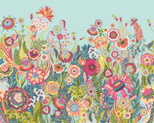 IKA50141M Bloom Duck Egg & Coral Mural by Ohpopsi