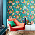 IKA50112W Ichika Trail Peacock Wallpaper by Ohpopsi