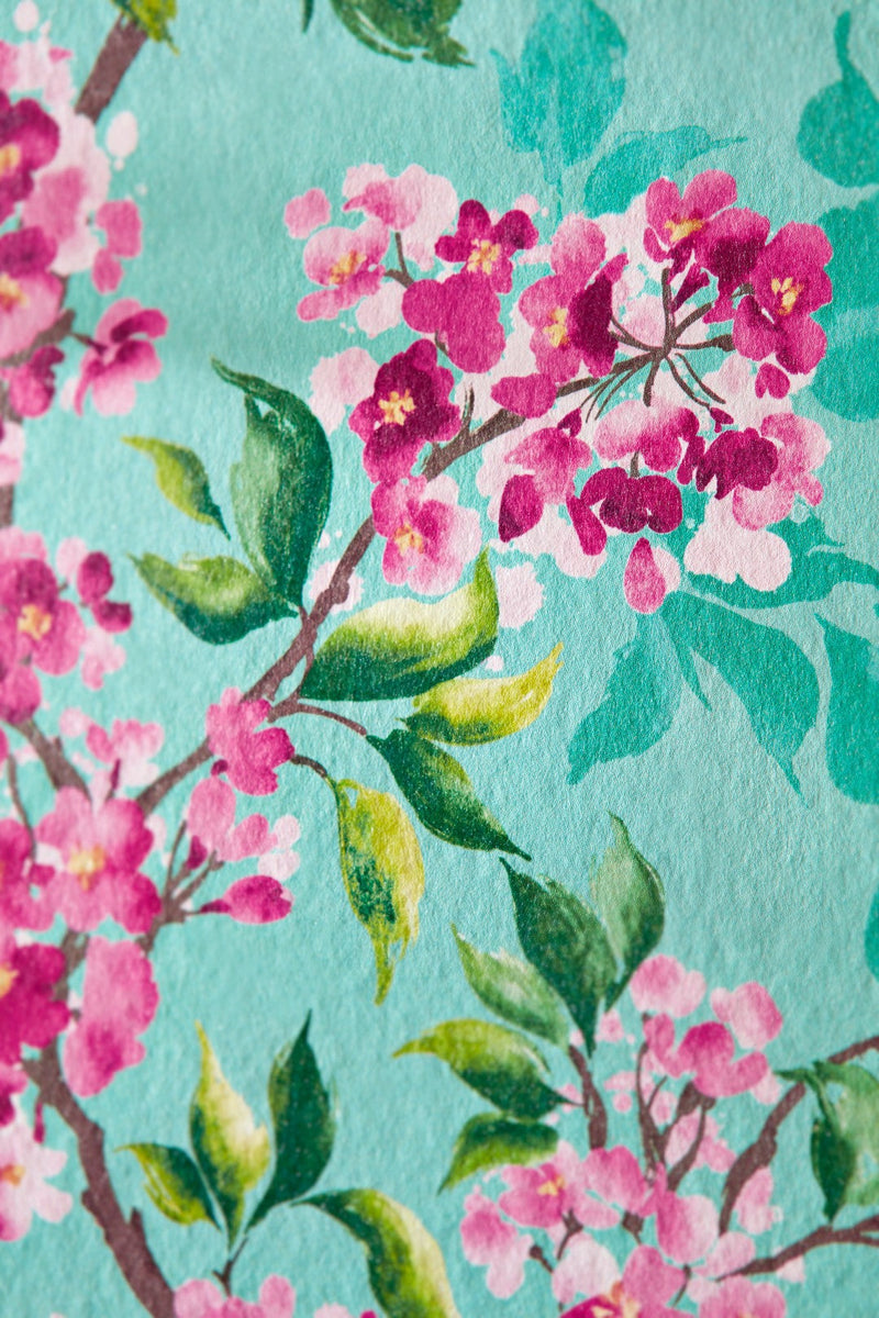 IKA50123W Sakura Peony & Jade Wallpaper by Ohpopsi