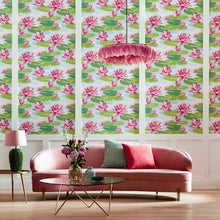 IKA50101W Waterlily Sky & Rose Wallpaper by Ohpopsi