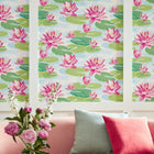 IKA50101W Waterlily Sky & Rose Wallpaper by Ohpopsi