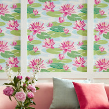 IKA50101W Waterlily Sky & Rose Wallpaper by Ohpopsi