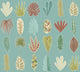 Leaf Boogie Seafoam Glasshouse Wallpaper by Ohpopsi