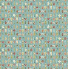 GHS50104W Leaf Boogie Seafoam Wallpaper by Ohpopsi