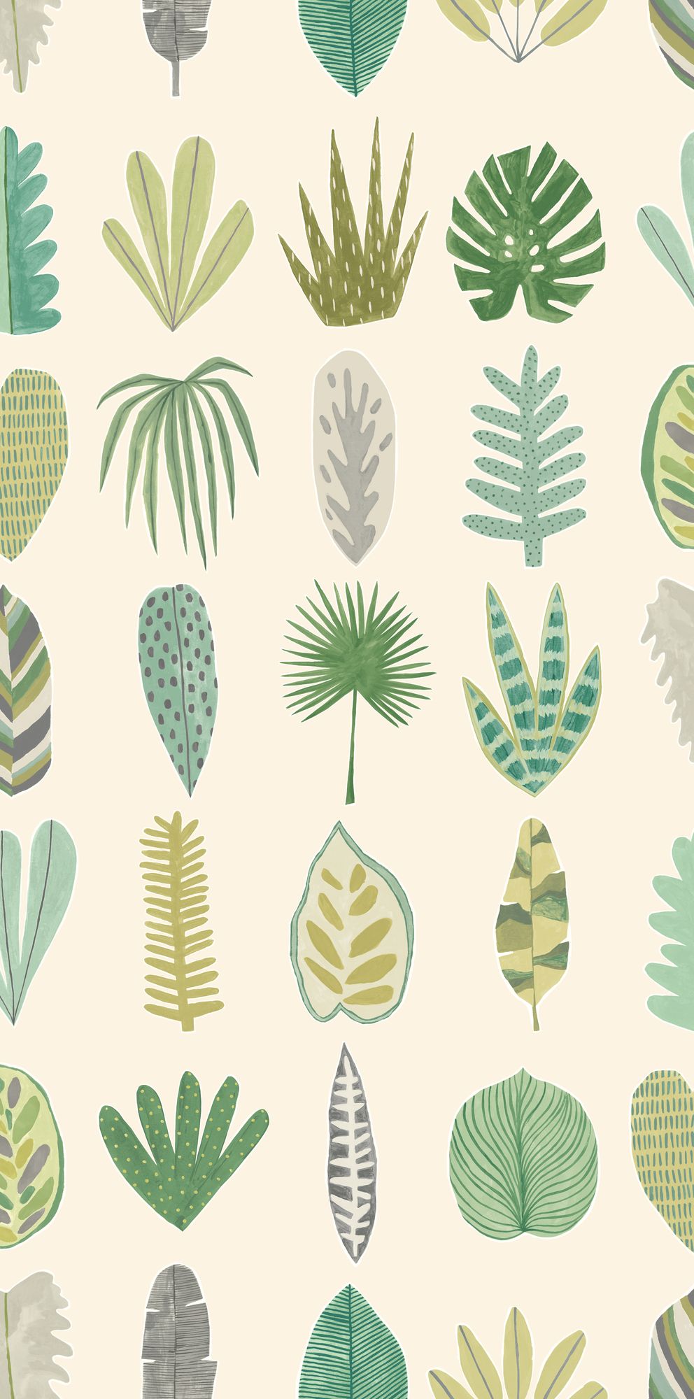 GHS50105W Leaf Boogie Forest Wallpaper by Ohpopsi
