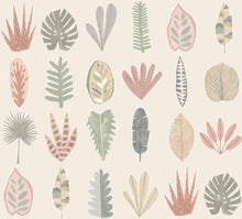GHS50106W Leaf Boogie Linen Wallpaper by Ohpopsi