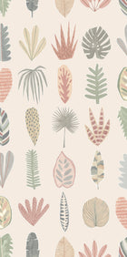 GHS50106W Leaf Boogie Linen Wallpaper by Ohpopsi