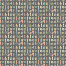 GHS50107W Leaf Boogie Charcoal Mix Wallpaper by Ohpopsi